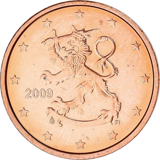 Finsko, 
  
  2 euro centy, 
  
  2009