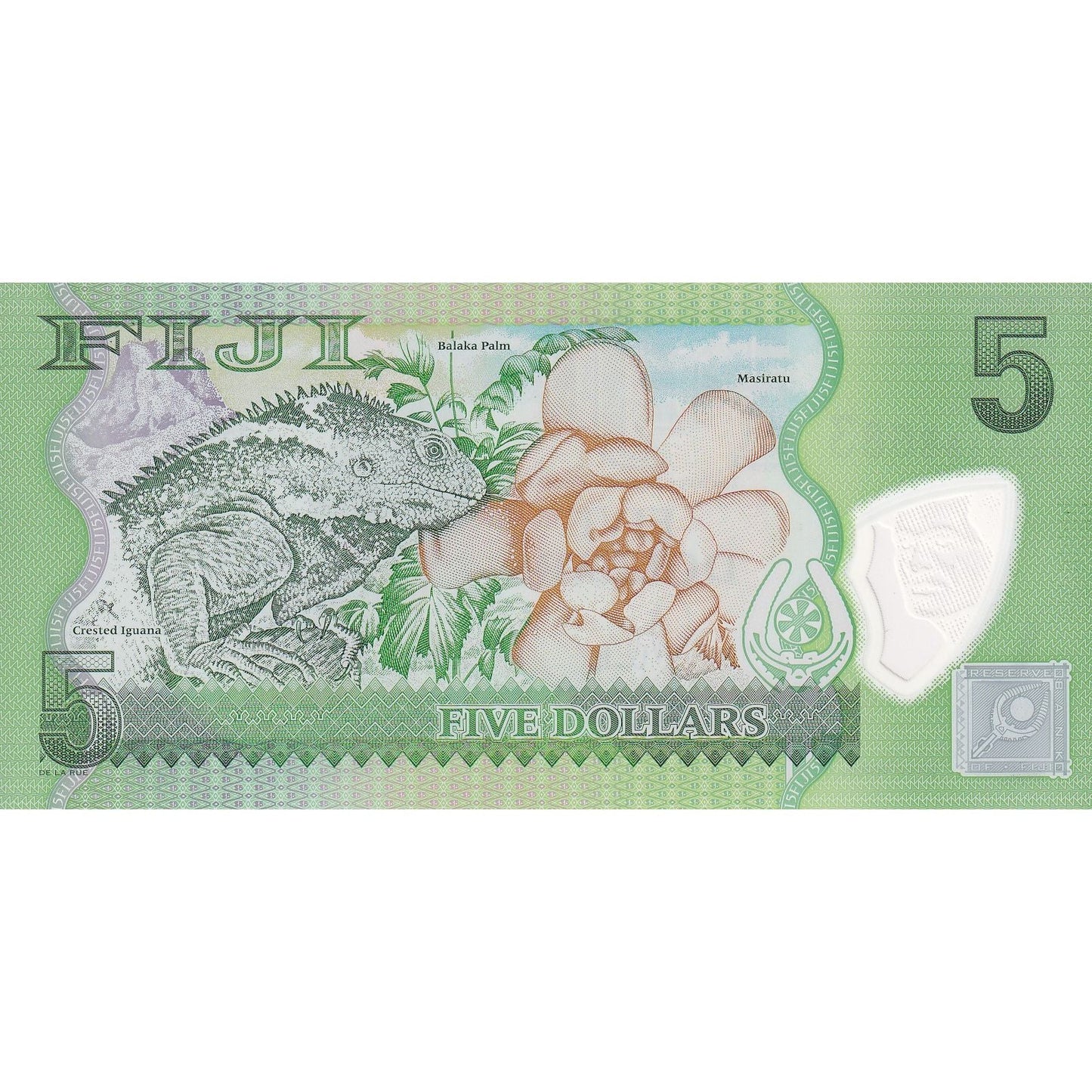 Bankovka, 
  
  Fidži, 
  
  5 dolarů