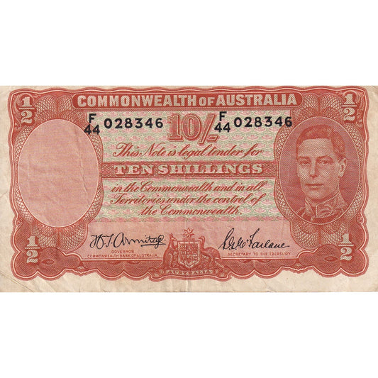 Bankovka, 
  
  Austrálie, 
  
  10 šilinků