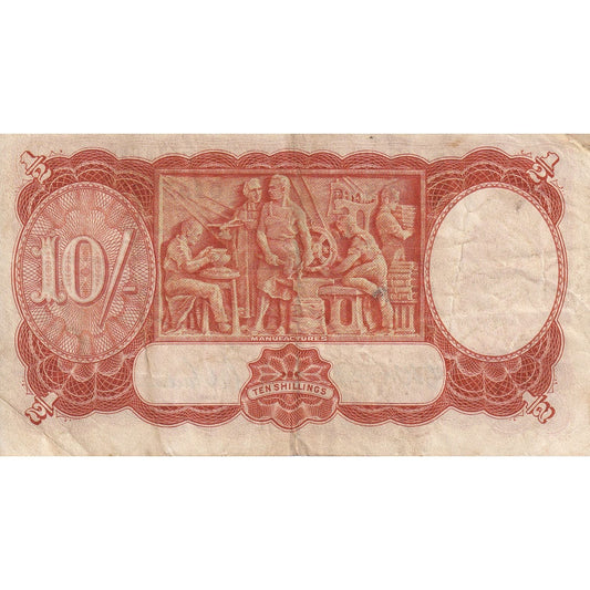 Bankovka, 
  
  Austrálie, 
  
  10 šilinků