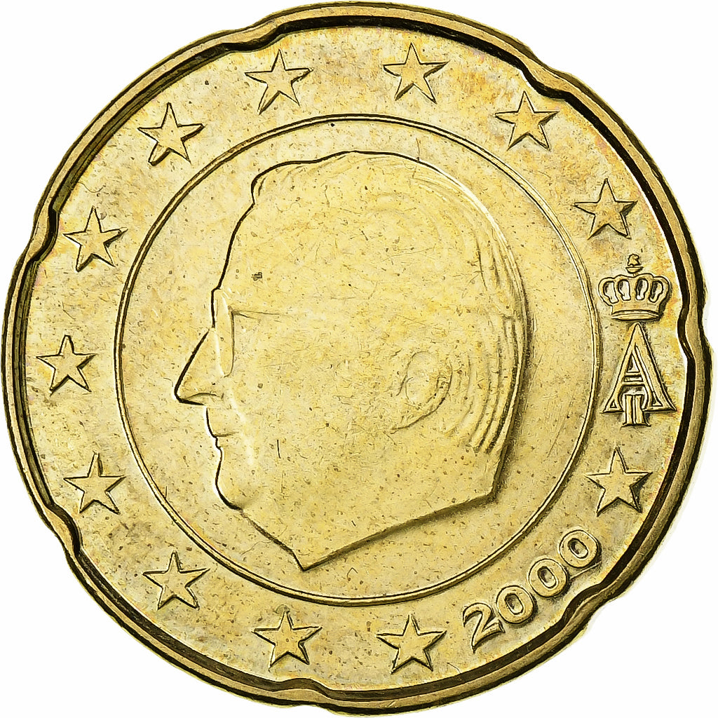 Belgie, 
  
  Albert II, 
  
  20 euro centů