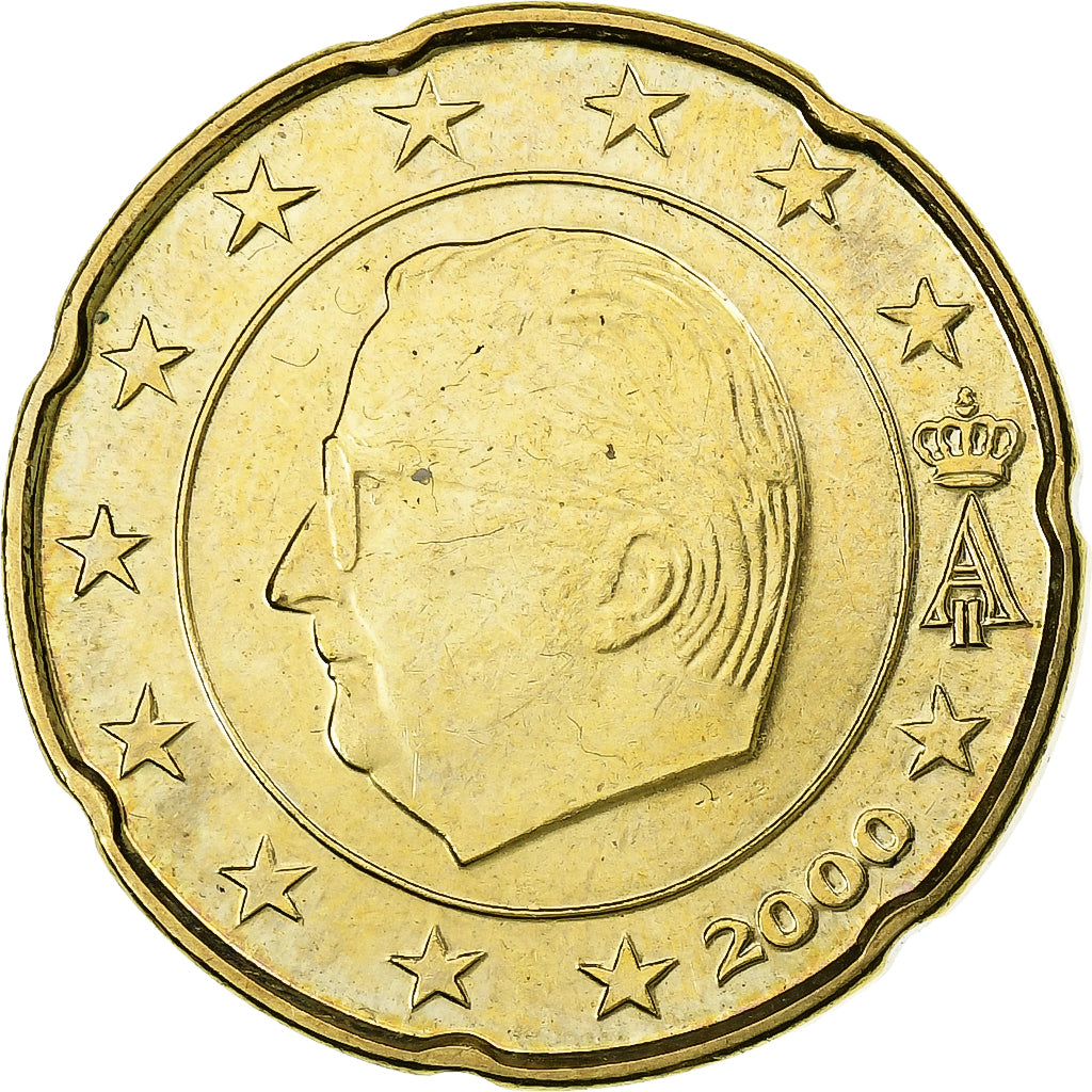 Belgie, 
  
  Albert II, 
  
  20 euro centů