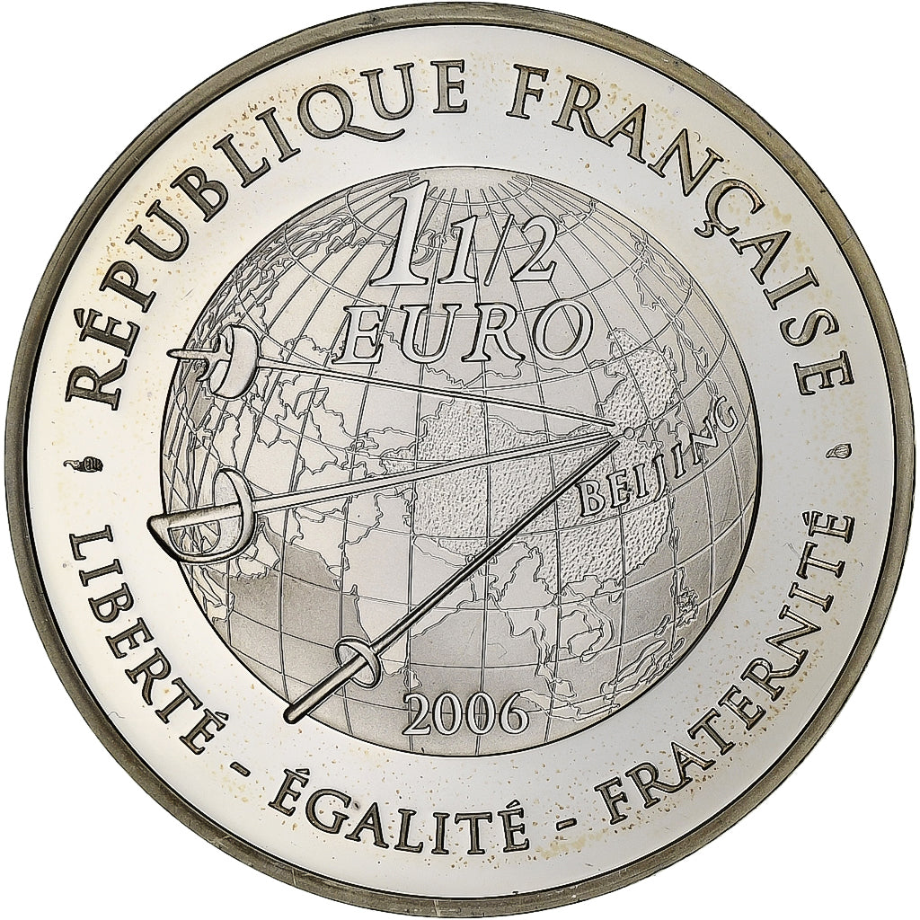 Francie, 
  
  1–1/2 eura, 
  
  Escrime - Jeux d'été