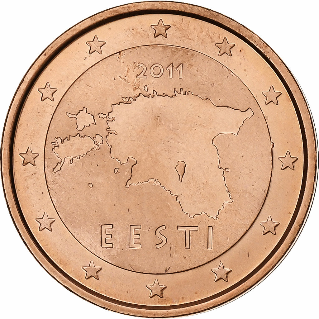 Estonsko, 
  
  2 euro centy, 
  
  2011