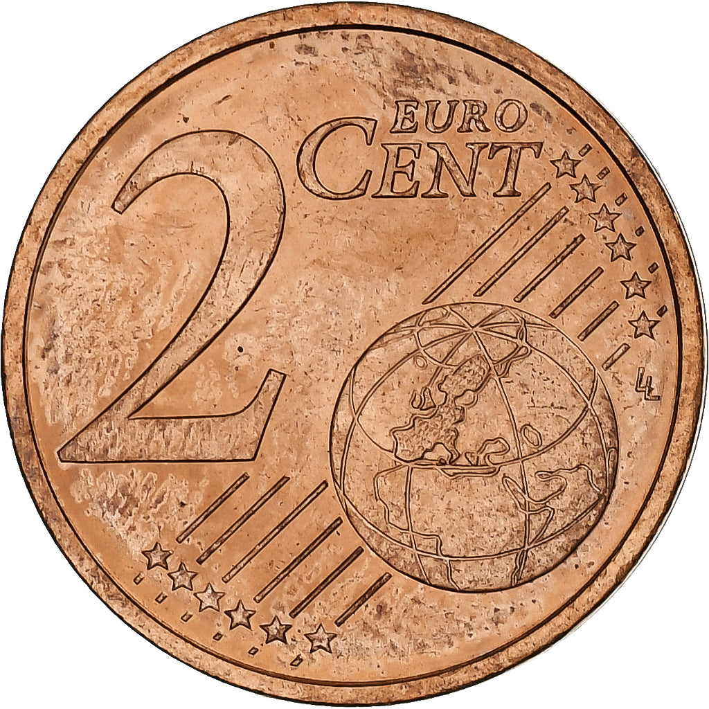 Řecko, 
  
  2 euro centy, 
  
  2002
