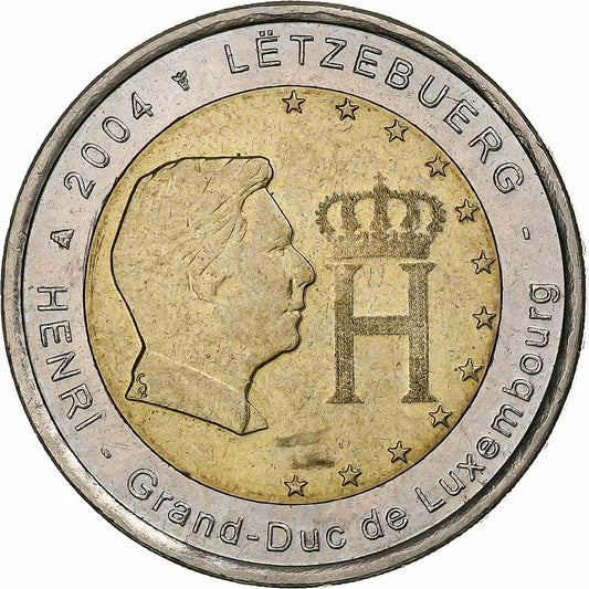 Lucembursko, 
  
  2 eura, 
  
  Lucemburský velkovévoda