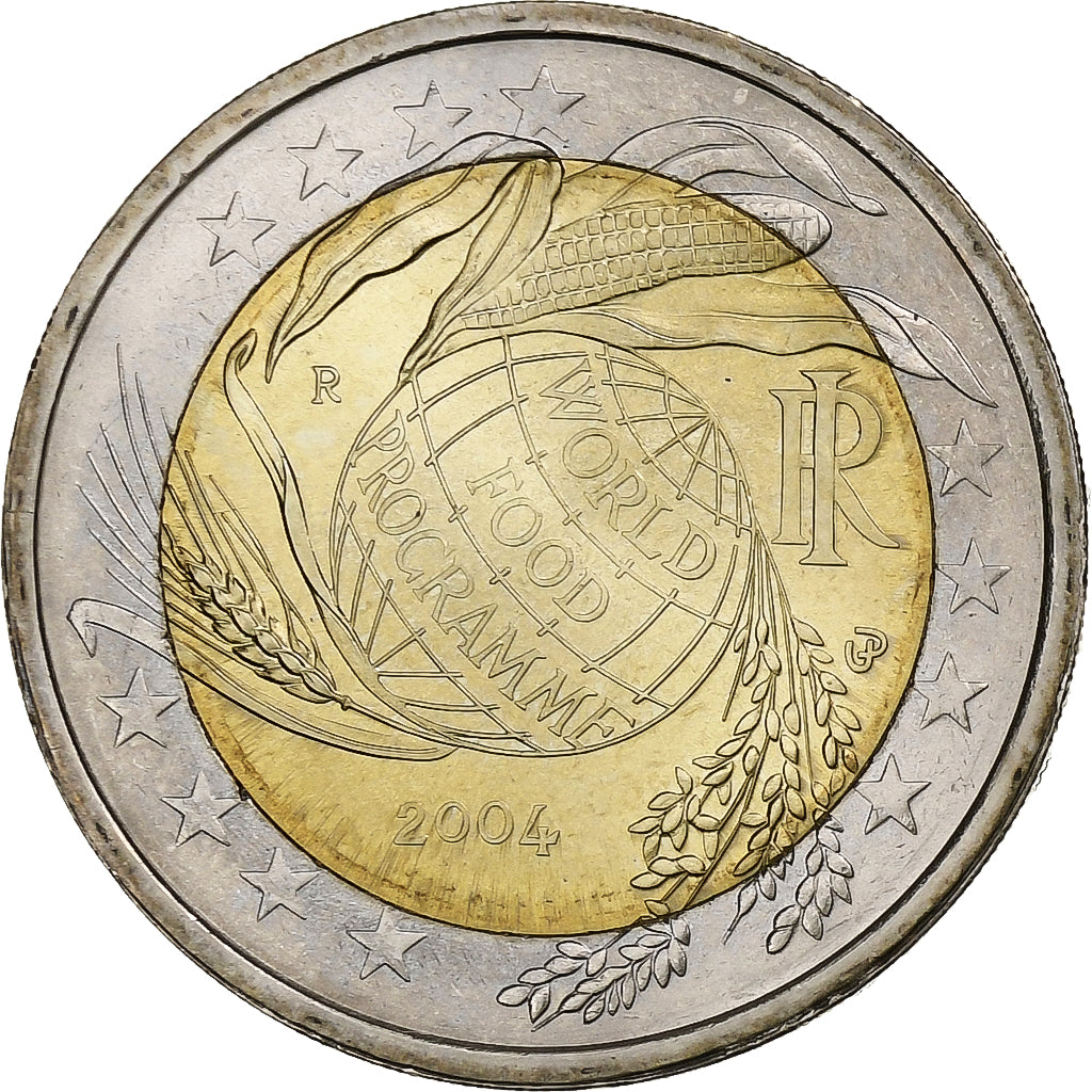 Itálie, 
  
  2 eura, 
  
  Světový potravinový program