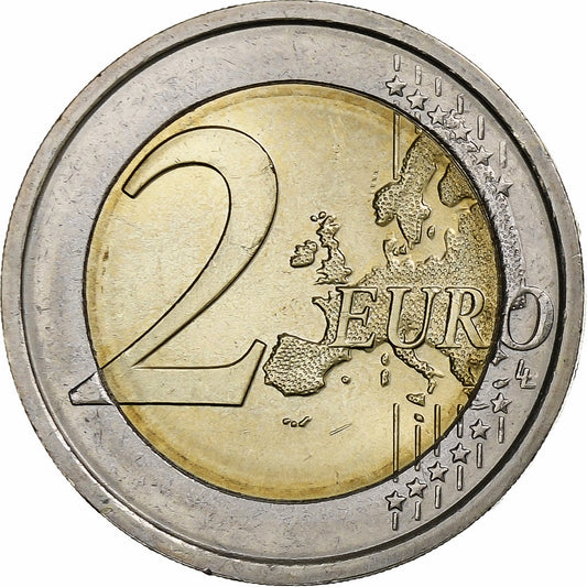 Itálie, 
  
  2 eura, 
  
  2009