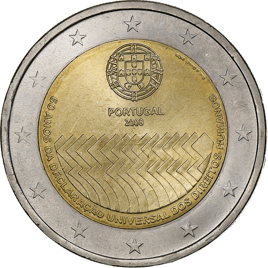 Portugalsko, 
  
  2 eura, 
  
  Lidská práva