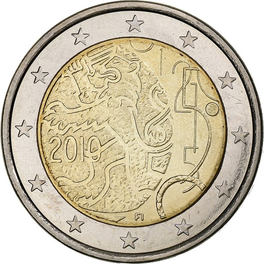 Finsko, 
  
  2 eura, 
  
  2010