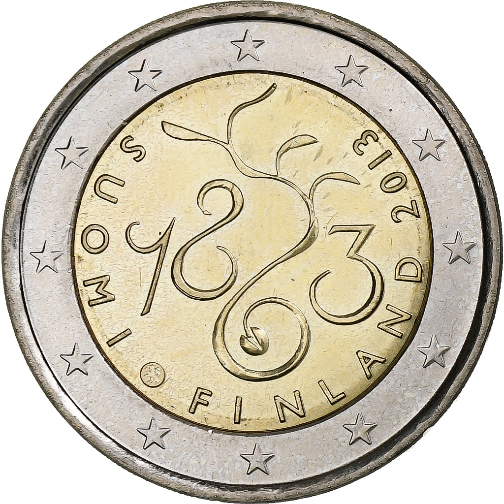 Finsko, 
  
  2 eura, 
  
  2013