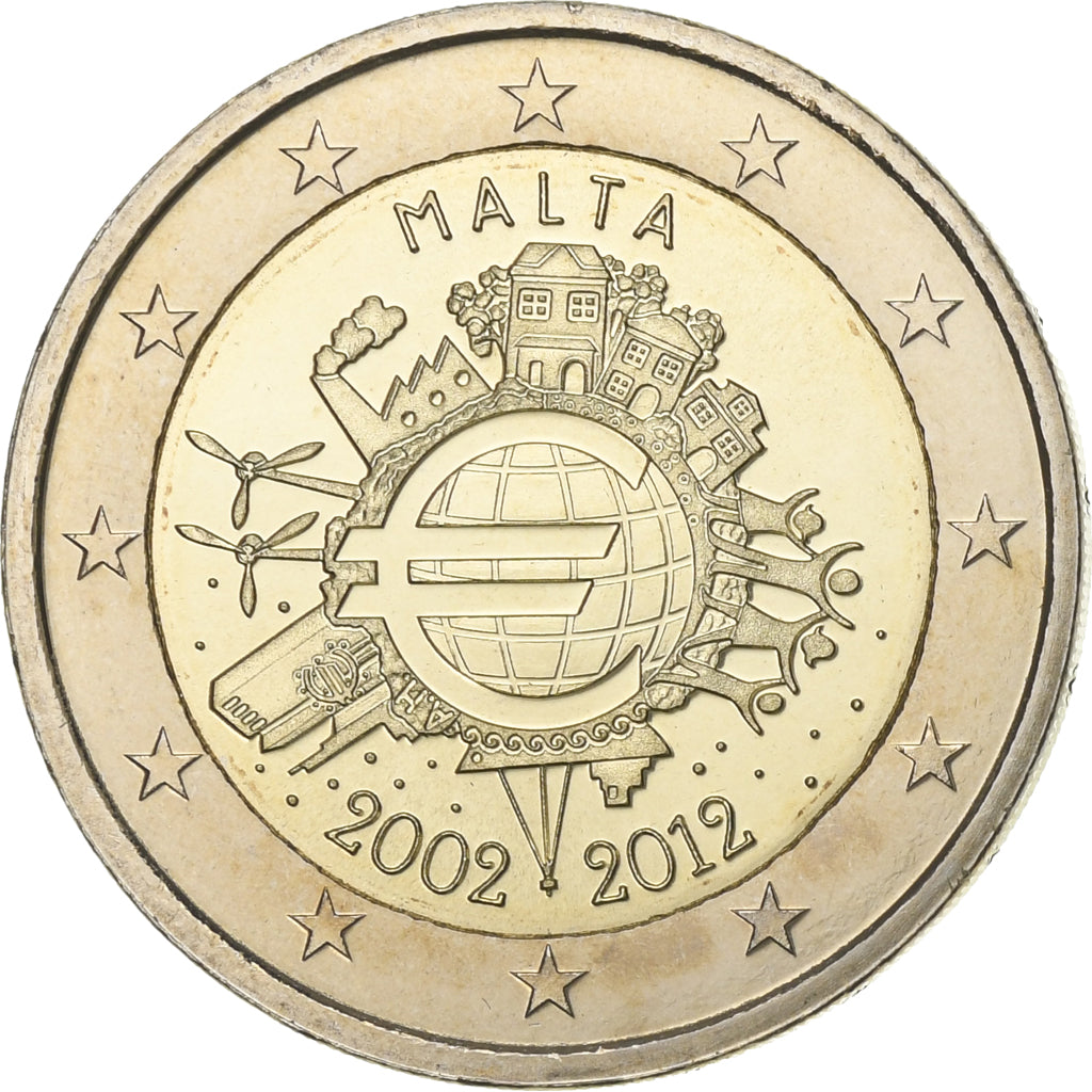 Malta, 
  
  2 eura, 
  
  2012