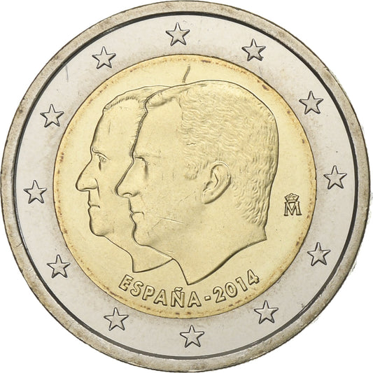 Španělsko, 
  
  2 eura, 
  
  Portréty