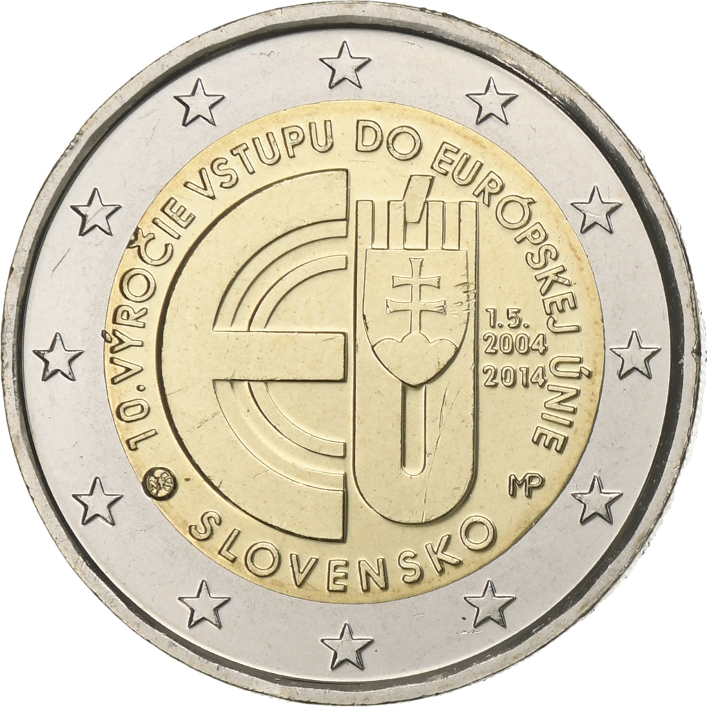 Slovensko, 
  
  2 eura, 
  
  EU