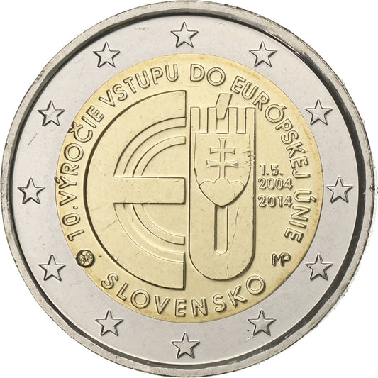 Slovensko, 
  
  2 eura, 
  
  EU