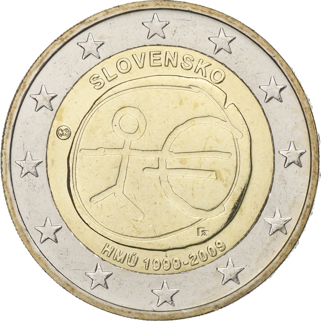 Slovinsko, 
  
  2 eura, 
  
  EMU