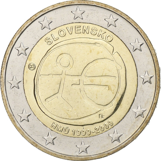 Slovinsko, 
  
  2 eura, 
  
  EMU