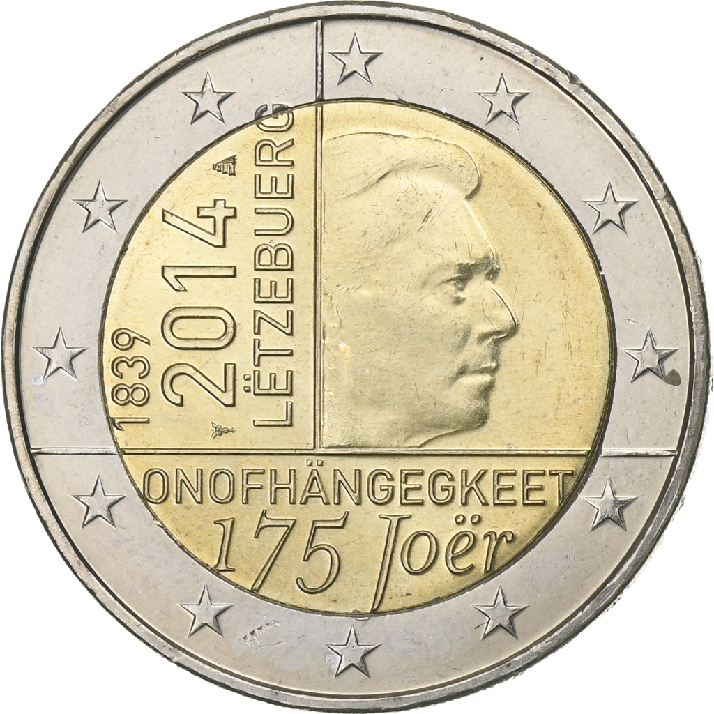 Lucembursko, 
  
  2 eura, 
  
  175 Joer