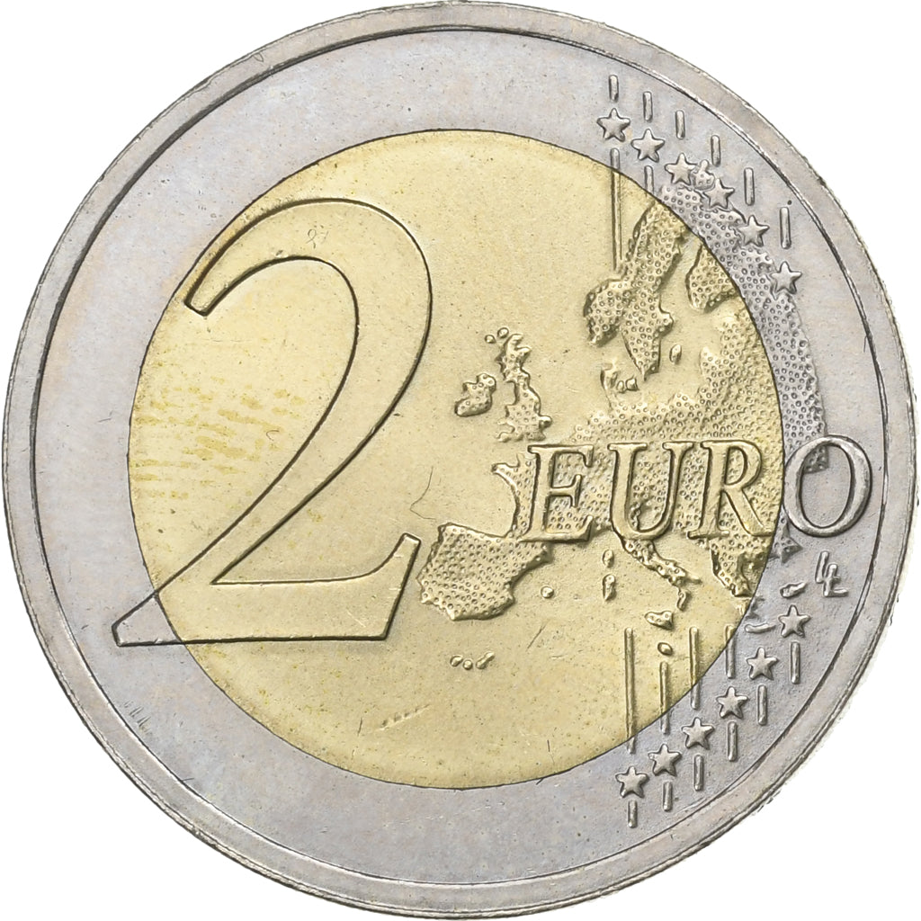 Lotyšsko, 
  
  2 eura, 
  
  Cigogne