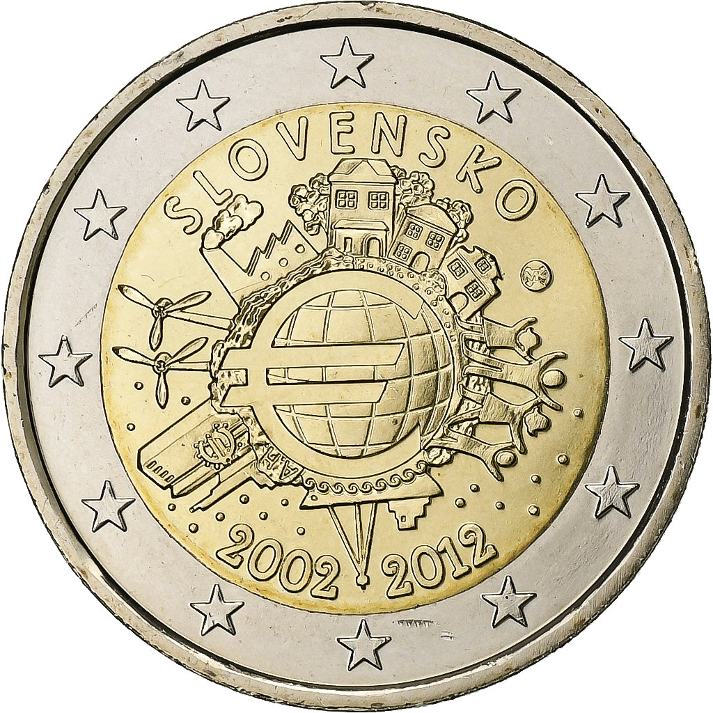 Slovensko, 
  
  2 eura, 
  
  Euro 2002-2012
