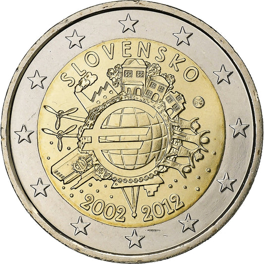 Slovensko, 
  
  2 eura, 
  
  Euro 2002-2012