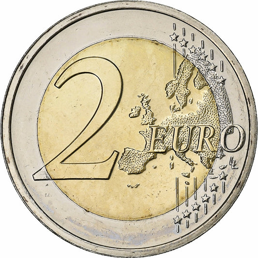 Lucembursko, 
  
  2 eura, 
  
  Drapeau européen