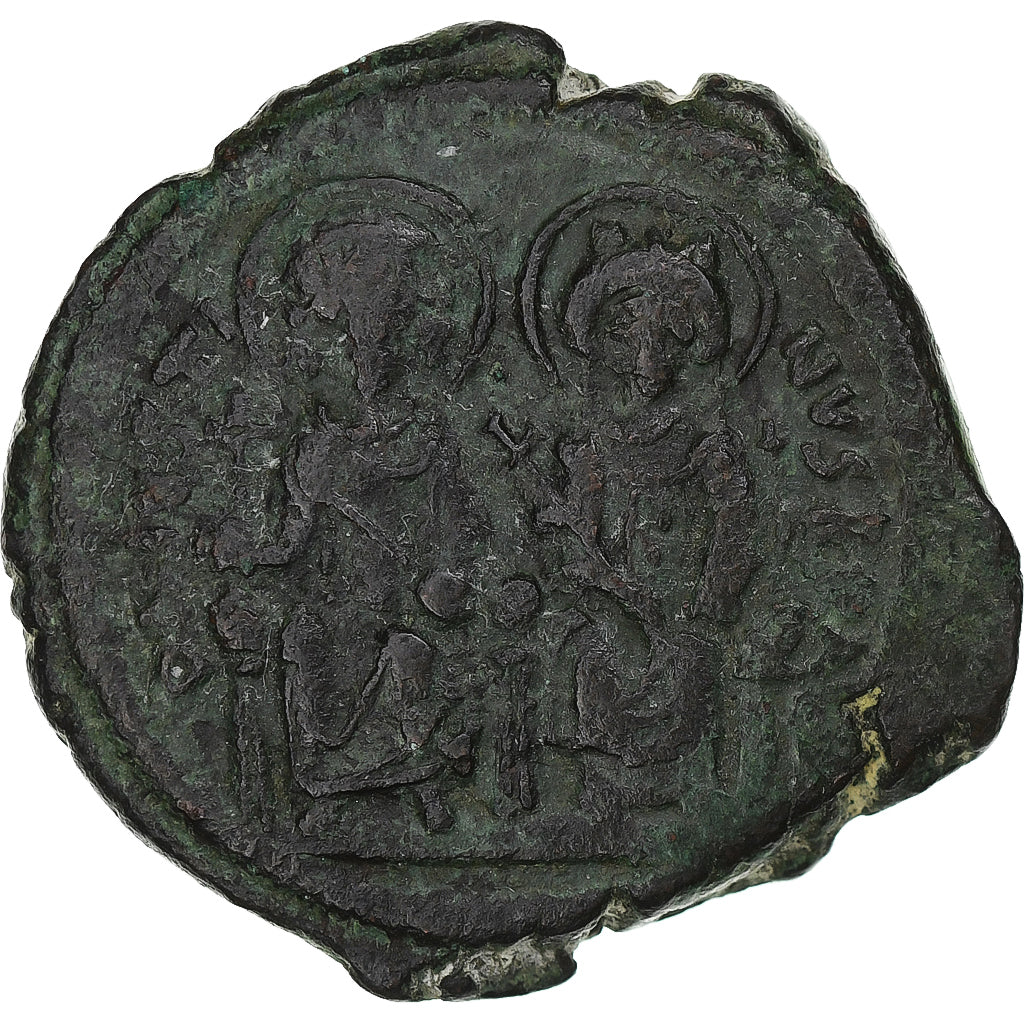 Justin II a Sophie, 
  
  Follis, 
  
  568-569