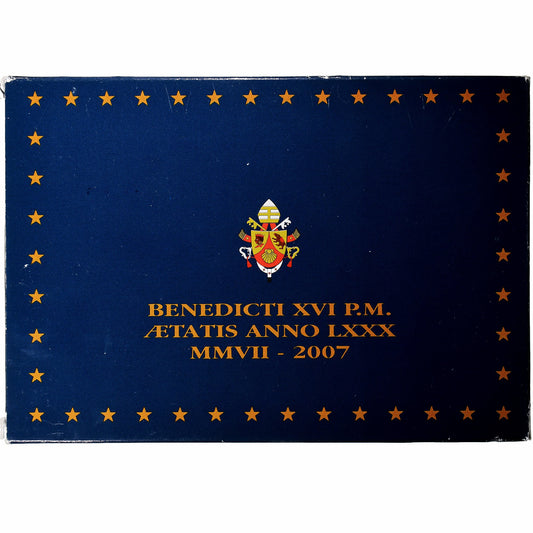 Vatikán, 
  
  Benedikt XVI., 
  
  Sada 1 ct. - 2 eura + medaile