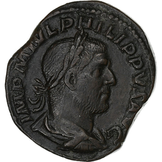 Filip I, 
  
  Sestertius, 
  
  244-249