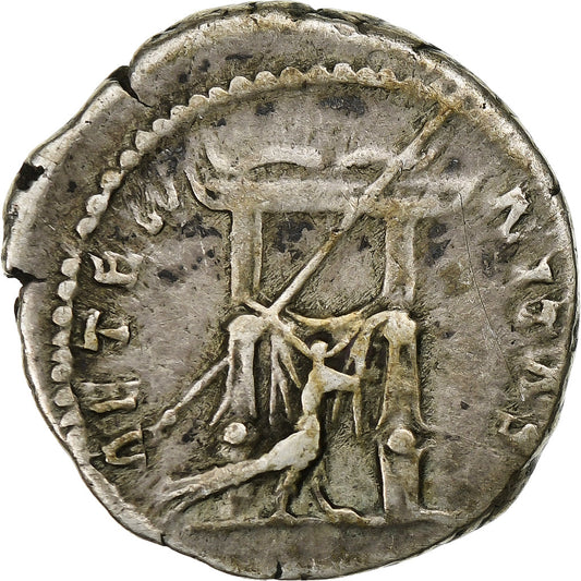 Diva Faustina I, 
  
  denár, 
  
  141