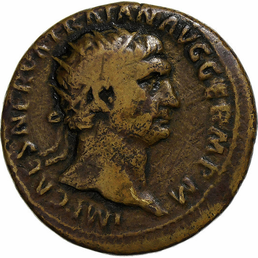Trajan, 
  
  dupondius, 
  
  101-102