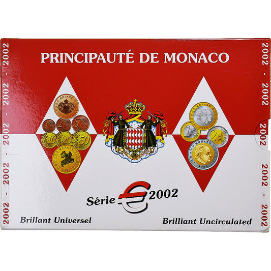 Monako, 
  
  Rainier III, 
  
  1 cent až 2 eura