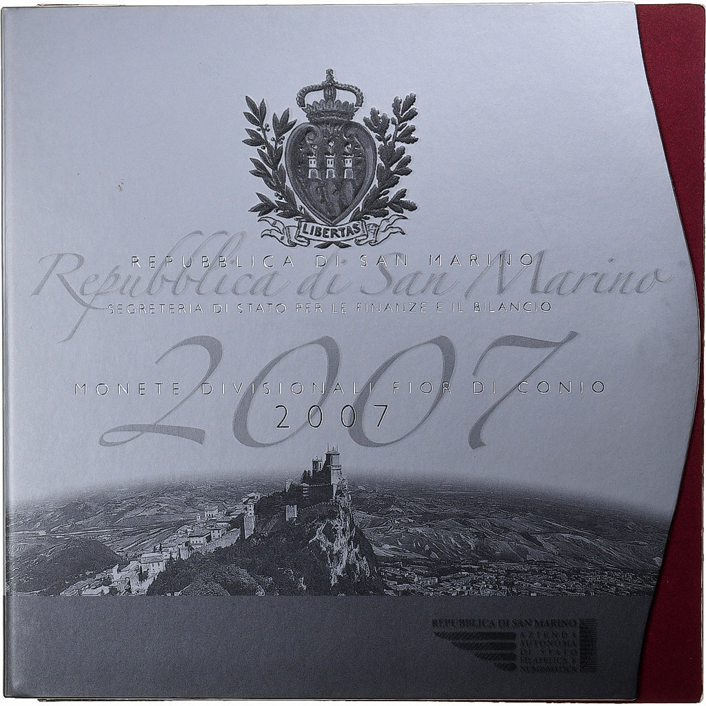 San Marino, 
  
  1 cent až 2 eura, 
  
  BU