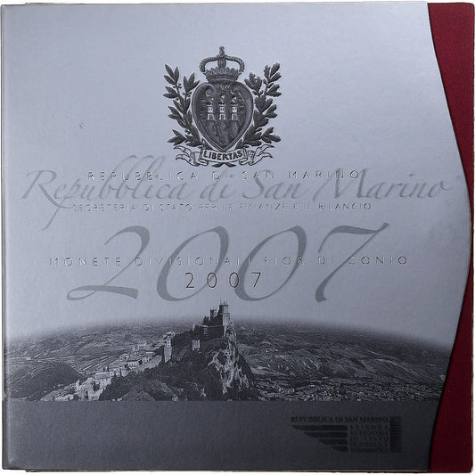 San Marino, 
  
  1 cent až 2 eura, 
  
  BU