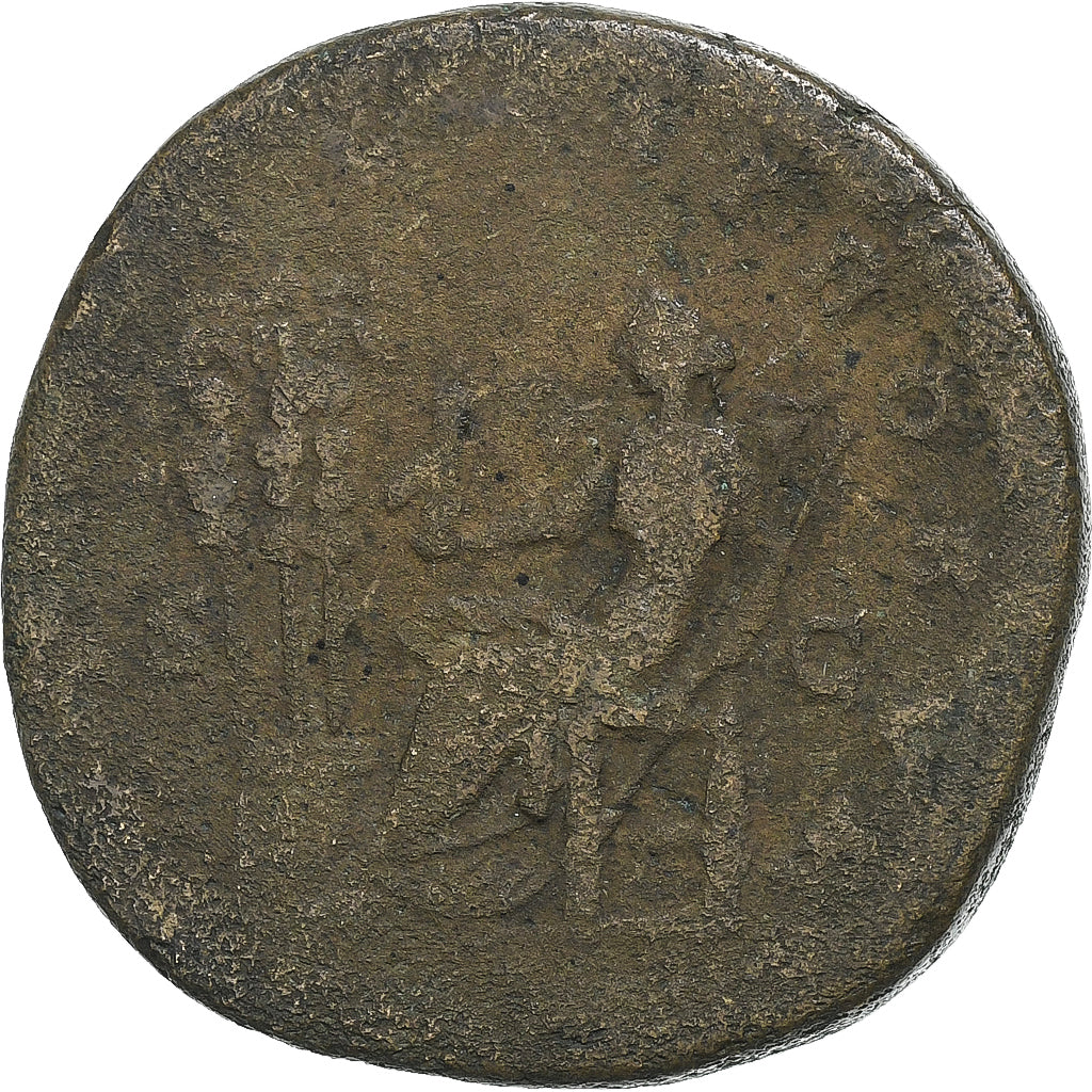 Diva Faustina II, 
  
  Sestertius, 
  
  176-180