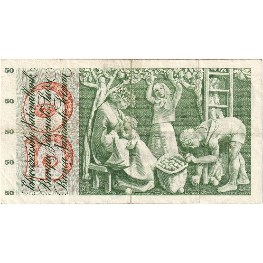 Švýcarsko, 
  
  50 Franken, 
  
  1969-01-15