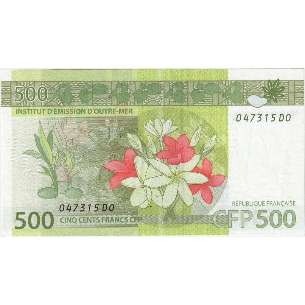 Francouzská tichomořská území, 
  
  500 franků, 
  
  UNC(65–70)