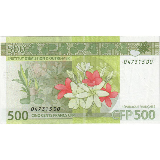 Francouzská tichomořská území, 
  
  500 franků, 
  
  UNC(65–70)
