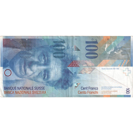 Švýcarsko, 
  
  100 Frankenů, 
  
  EF(40-45)