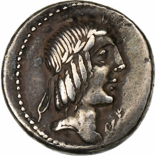 Calpurnia, 
  
  denár, 
  
  90 před naším letopočtem
