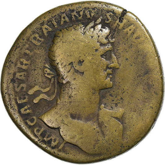 Hadrián, 
  
  Sestertius, 
  
  118
