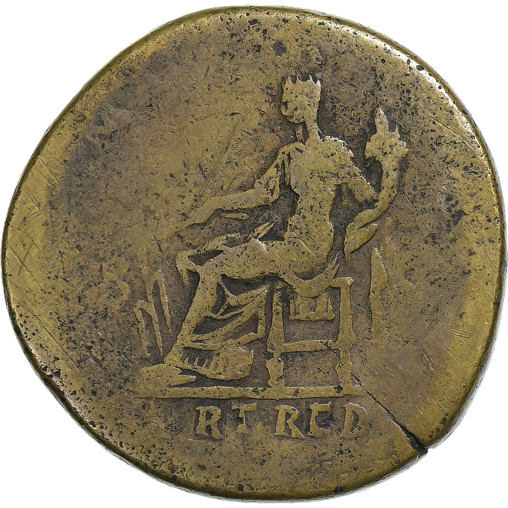 Hadrián, 
  
  Sestertius, 
  
  118