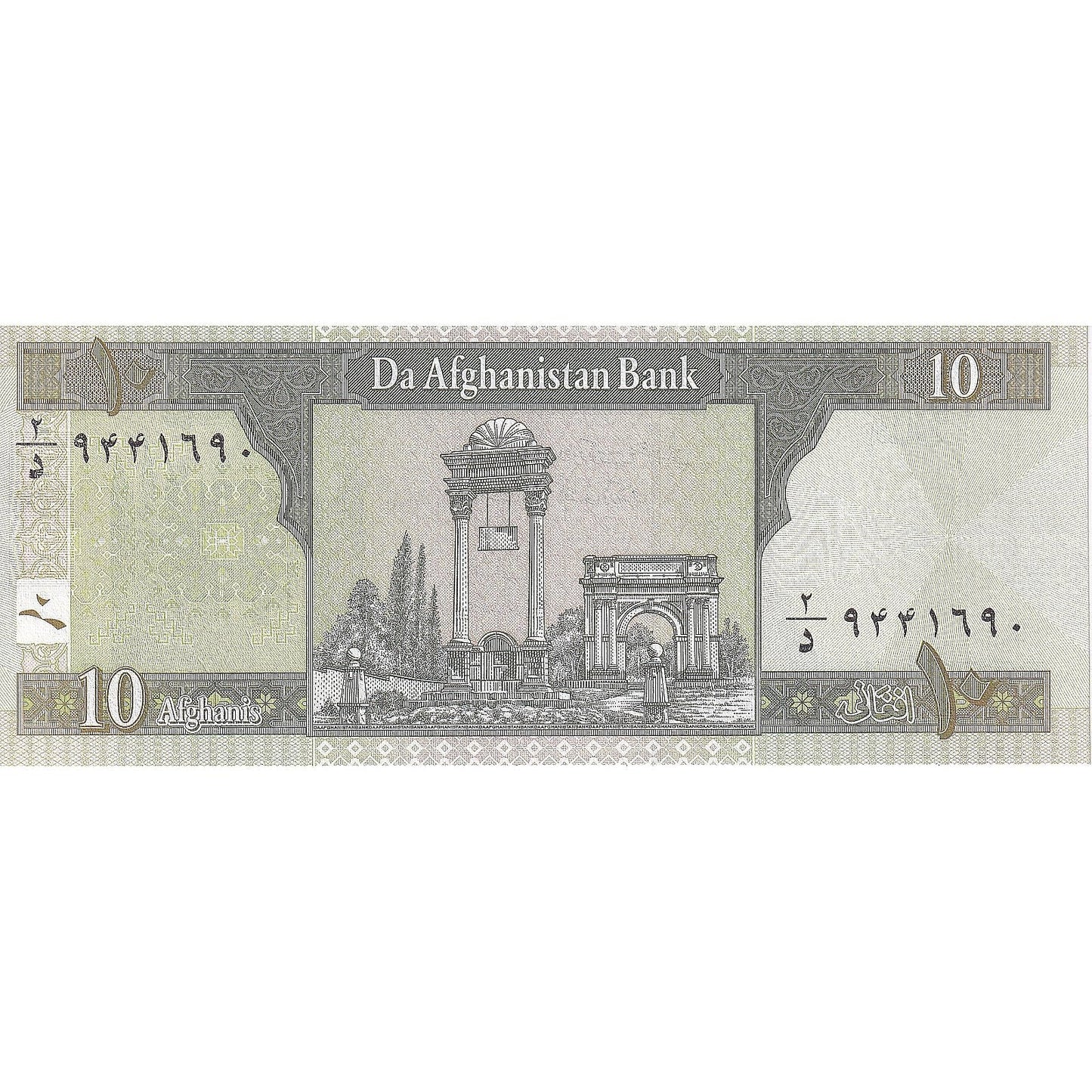 Afghánistán, 
  
  10 Afghánců, 
  
  2002