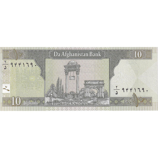 Afghánistán, 
  
  10 Afghánců, 
  
  2002