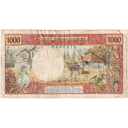 Tahiti, 
  
  1000 franků, 
  
  1985