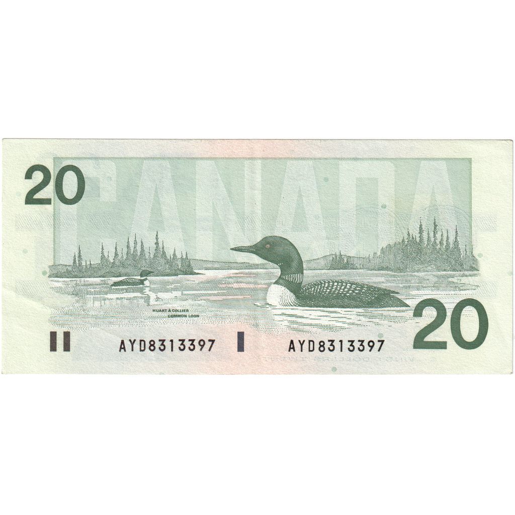 Kanada, 
  
  20 dolarů, 
  
  EF(40-45)