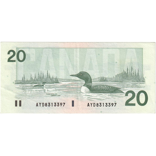Kanada, 
  
  20 dolarů, 
  
  EF(40-45)