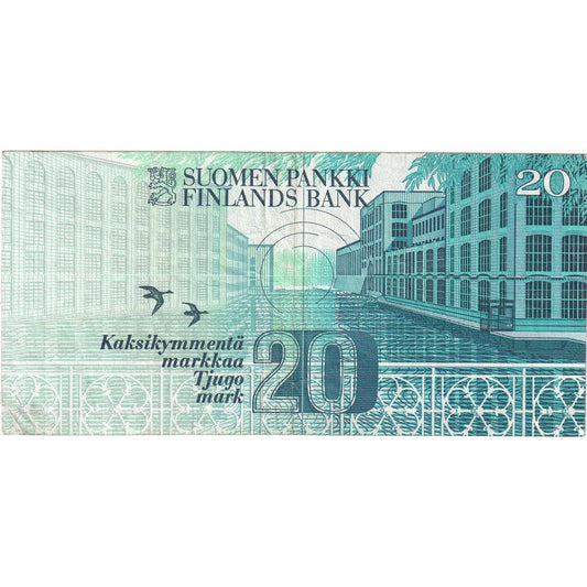 Finsko, 
  
  20 Markkaa, 
  
  VF(30-35)