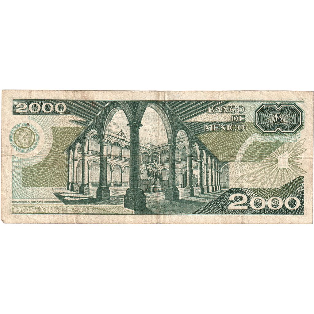 Mexiko, 
  
  2000 pesos, 
  
  1984-10-30