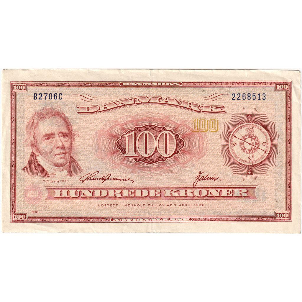 Dánsko, 
  
  100 korun, 
  
  EF(40-45)